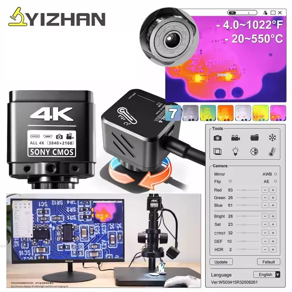 Electronics Repairs - Câmera de Microscópio Térmico YIZHAN 256*192